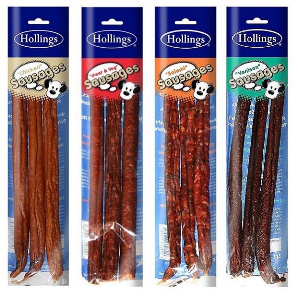 Hollings Flavoured Sausage 3pk - Huggle Pets