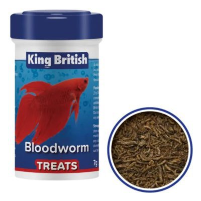 King British Bloodworm Fish Treats 7g - HugglePets