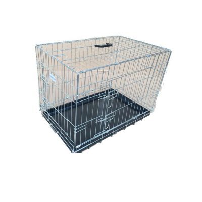 HugglePets Dog Cage with Plastic Tray