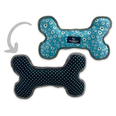 Ancol Daisy/Polka Reversible Bone Dog Toy