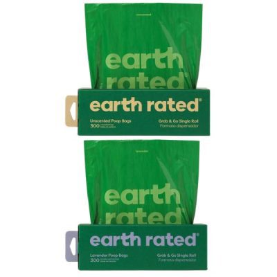 Earth Rated 300 Poop Bags on a Large Single Roll New Design