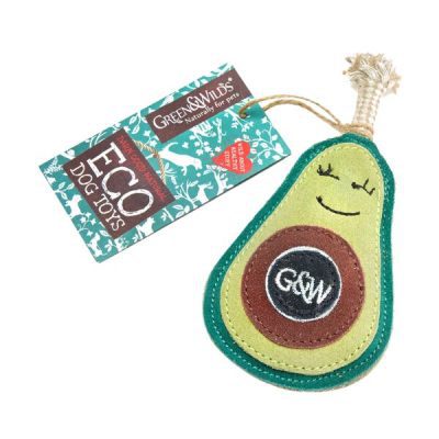 Greens & Wilds Audrey the Avocado Dog Toy