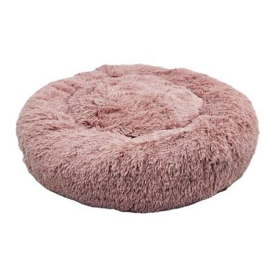 HugglePets Anti-Anxiety Donut Dog Bed - Pink.