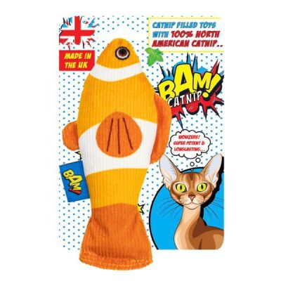 BAM! Catnip Infused Cat Toy Conny Clownfish