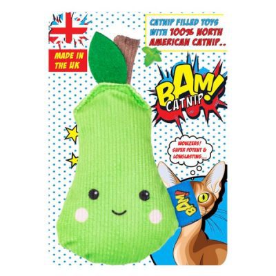 BAM! Catnip Infused Cat Toy Percy Pear