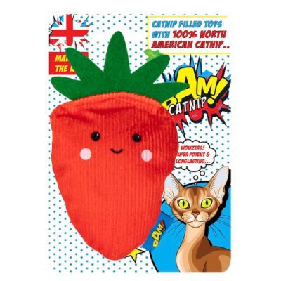 BAM! Catnip Infused Cat Toy Sally Strawberry