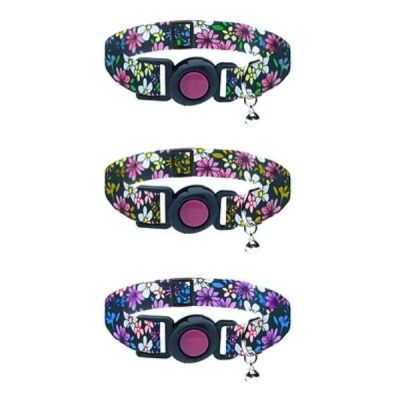 Cat Circus Flower Print Cat Collars