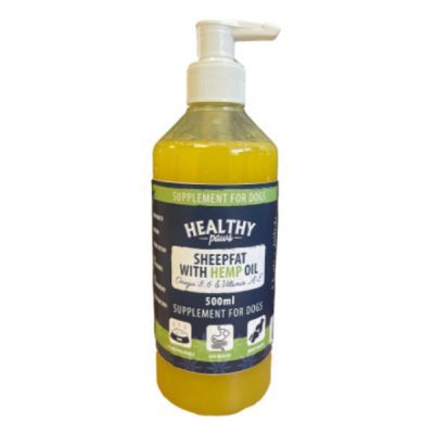 Healthy Paws Sheepfat with Hempseed Oil 500ml