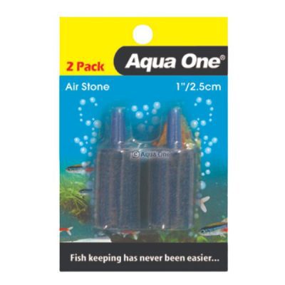 Aqua One Aquarium Cylinder Airstone 2pk