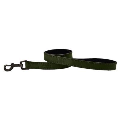 HugglePets Leather lead Khaki