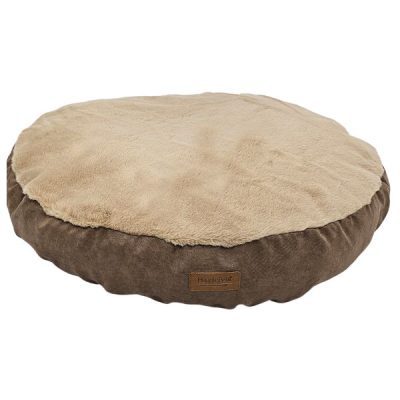 HugglePets Deep Donut Dog Bed oatmeal