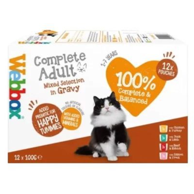 Webbox Cat Pouches Gravy Selection 12x100g