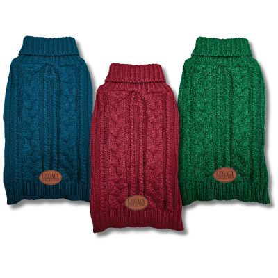 HugglePets Legacy Cable Knit Dog Jumper