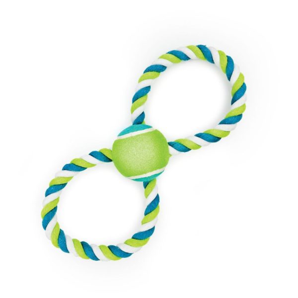 HugglePets Tennis Ball Figure 8 Dog Toy