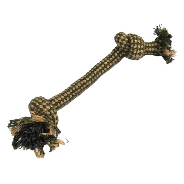 HugglePets Legacy Hemp 2 Knot Dog Toy