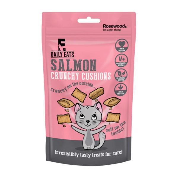 Salmon Crunchy Cat Cushions - HugglePets