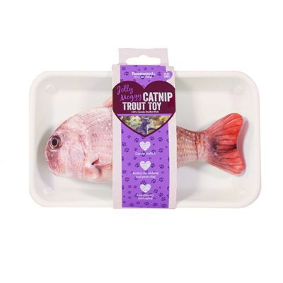 Jolly Moggy Natural Catnip Trout - HugglePets